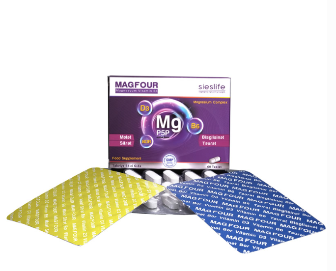 Vitaboss MAGFOUR – Gece & Gündüz Magnezyum Kompleksi | 60 Tablet