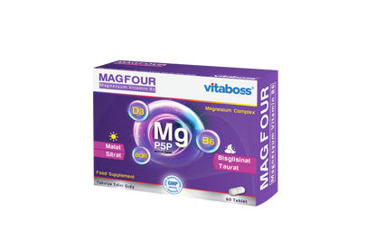 Vitaboss MAGFOUR – Gece & Gündüz Magnezyum Kompleksi | 60 Tablet